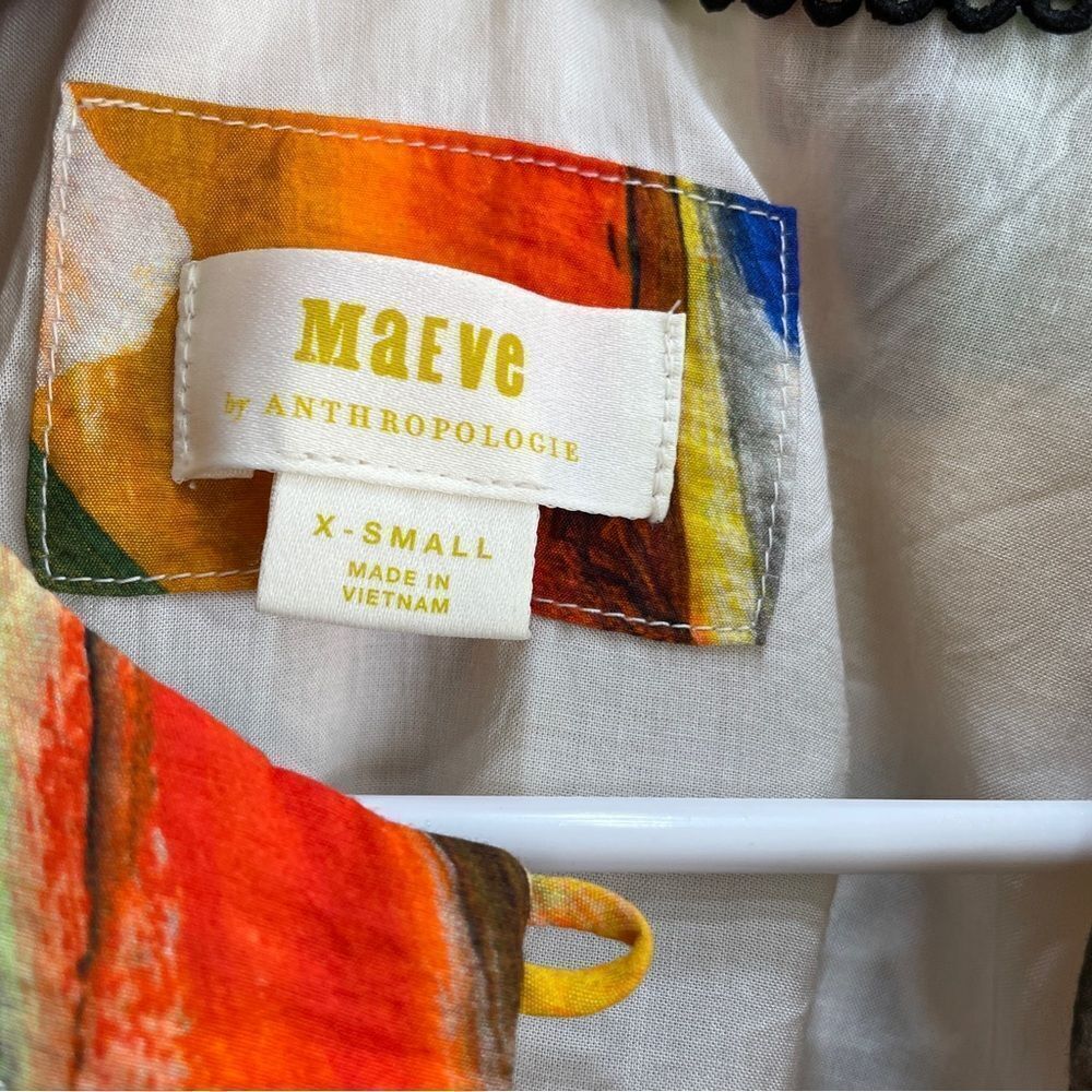 MAEVE ANTHROPOLOGIE SUSANNAH GRAPHIC ABSTRACT MAXI DRESS - Picture 10 of 12